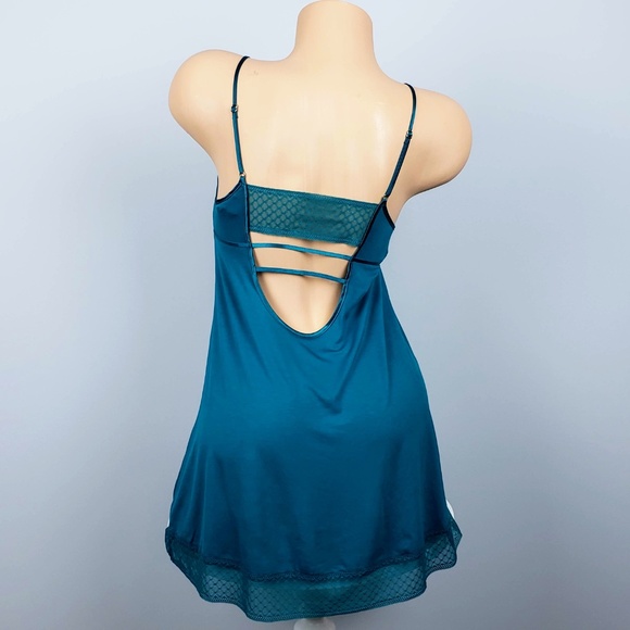 Victoria's Secret Slip Nightie Teal Green - Picture 4 of 7
